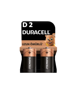 Duracell - D Tipi Büyük Alkalin Pil - 2'li Paket