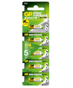 GP - 12V 27A Alkalin Mini Kumanda Pili - 5'li Paket