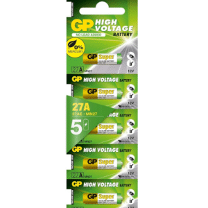 GP - 12V 27A Alkalin Mini Kumanda Pili - 5'li Paket