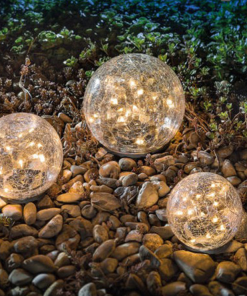 Marmaline - 30'luk Peri Ledli Gloplu Kazıklı Modern Bahçe Armatürü