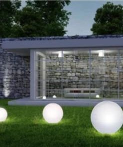 Marmaline - 50'lik Prizmatik Gloplu Kazıklı Modern Bahçe Armatürü