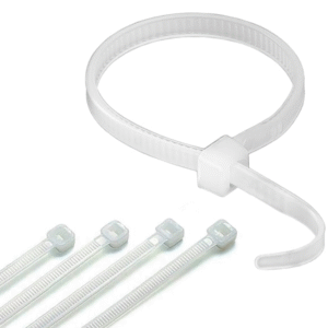 Mutlusan - 2.5x100mm Plastik Beyaz Kablo Bağı (1 Adet)