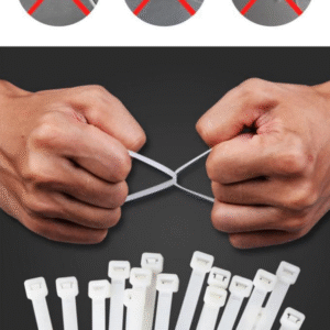 Mutlusan - 2.5x100mm Plastik Beyaz Kablo Bağı (1 Adet)