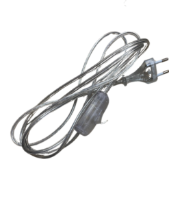 Marmaline - 2 Metre Arapuarlı Fişli Kablo - Şeffaf