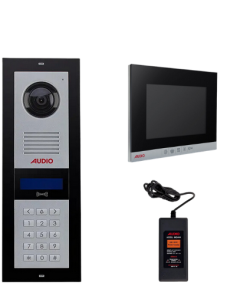 Audio - 1 Daire 7'' Görüntülü Takım (3002 Panel, 1188 Siyah Şubeli)