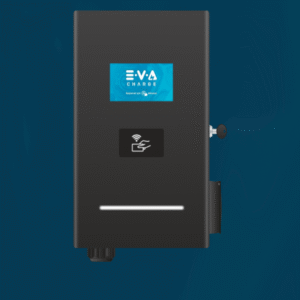 EVA - Trifaze Duvar/Stand Tipi Metal Gövdeli, Site Ortak Kullanım Elektrikli Şarj Ünitesi 22kW - Çift Soketli