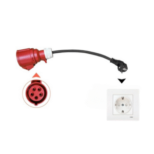 Mutlusan - Elektrikli Araç Trifaze - Monofaze Adaptör Dönüştürücü (5*16'dan Ev Tipi Prize)