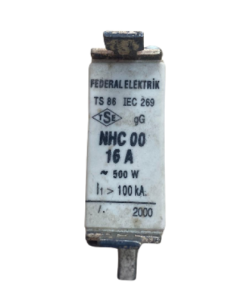 Federal - 16 Amper NH00 Boy Buşonlu/Bıçaklı Sigorta