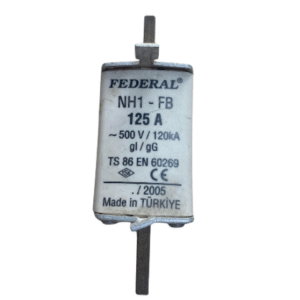 Federal - 125 Amper NH1 Boy Buşonlu/Bıçaklı Sigorta