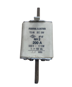 Federal - 200 Amper NH2 Boy Buşonlu/Bıçaklı Sigorta