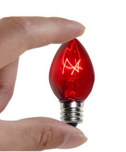 End - E14 Duylu, 10w Parfüm, Tuz Lambası Ve Gece Lambası Ampulü - Kırmızı