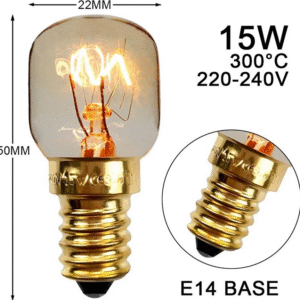 End - E14 Duylu, 300 Derece Sıcaklığa Dayanıklı, 15w Fırın Ampulü