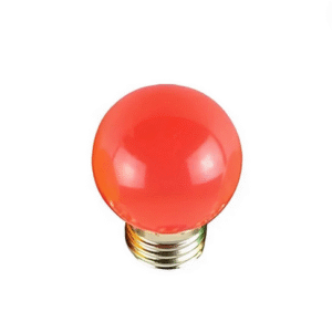 Global - 1w E27 Duylu Led Gece Lambası   Ampulü - Kırmızı