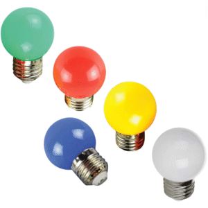 Global - 1w E27 Duylu Led Gece Lambası Ampulü - Mavi