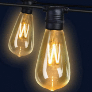 Global - 6w E27 Duylu, ST64 - Led Uzun Flamanlı Armut Tip Rustik Ampul - Bal Camlı - Amber