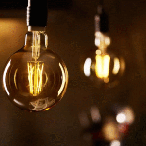 Global - 6w E27 Duylu, G95 - Yuvarlak Orta Boy Led Glop Tipi Rustik Ampul - Bal Camlı - Amber