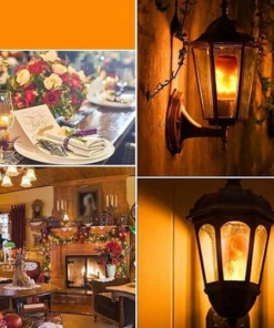 Global - 5w - E27 Duylu, Alev Efektli Led Ampul (3 Fonksiyonlu)