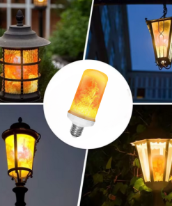 Global - 5w - E27 Duylu, Alev Efektli Led Ampul (3 Fonksiyonlu)