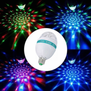 Global - 3w - E27 Duylu, Rgb Disko Tipi Lazerli Dönen Led Ampul