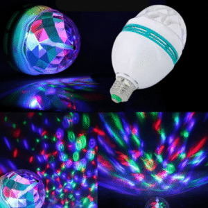 Global - 3w - E27 Duylu, Rgb Disko Tipi Lazerli Dönen Led Ampul