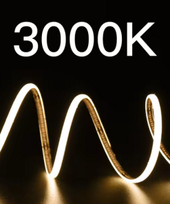 Global - 12v - Metrede 250 Ledli İç Mekan Cob Tipi Yüksek Lümenli Şerit Led - Mavi - 5 Metre