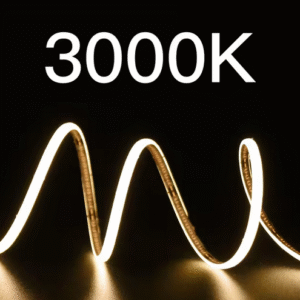 Global - 12v - Metrede 250 Ledli İç Mekan Cob Tipi Yüksek Lümenli Şerit Led - Mavi - 5 Metre