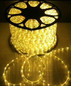 Global - 220v, 5050, 3 Çipli, Metrede 60 Ledli, Silikonlu Hortum Led - Kırmızı (Adaptör Hariç) 1 Metre