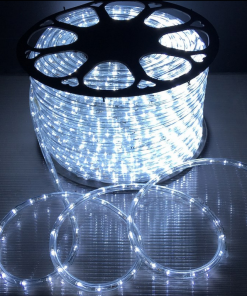 Global - 220v, 5050, 3 Çipli, Metrede 60 Ledli, Silikonlu Hortum Led - Kırmızı (Adaptör Hariç) 1 Metre