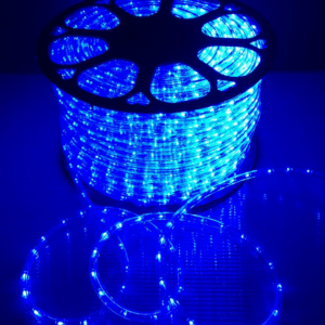 220v, 5050, 3 Çipli, Metrede 60 Ledli, Silikonlu Hortum Led - Mavi (Adaptör Hariç) 1 Metre