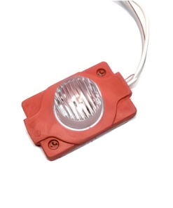 12v, 1.5w, 1 Ledli Yüksek Lensli, Dış Ortam IP65, Tabela, Gergi Tavan Modül Led - Kırmızı