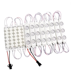 220v, 2w, 3 Ledli Lensli, Yüksek Lümen Dış Ortam IP65, Tabela, Gergi Tavan Modül Led - Mavi