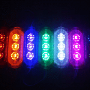 12v, 1.5w, 3 Ledli, Dış Ortam IP65, Kendinden Çakar Animasyonlu, Yüksek Lümen, Modül Led - Sarı