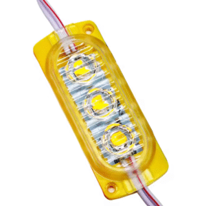 12v, 1.5w, 3 Ledli, Dış Ortam IP65, Kendinden Çakar Animasyonlu, Yüksek Lümen, Modül Led - Sarı