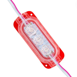 12v, 1.5w, 3 Ledli, Dış Ortam IP65, Kendinden Çakar Animasyonlu, Yüksek Lümen, Modül Led - Kırmızı