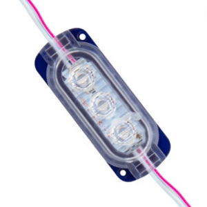12v, 1.5w, 3 Ledli, Dış Ortam IP65, Kendinden Çakar Animasyonlu, Yüksek Lümen, Modül Led - Mavi