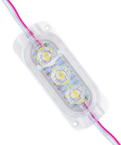 12v, 1.5w, 3 Ledli, Dış Ortam IP65, Kendinden Çakar Animasyonlu, Yüksek Lümen, Modül Led - Beyaz