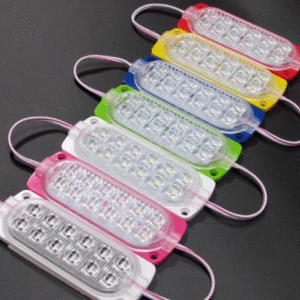 12v, 2.4w, 12 Ledli, Dış Ortam IP65, Kendinden Çakar Animasyonlu, Yüksek Lümen, Modül Led - Sarı