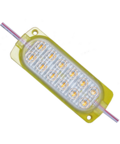 12v, 2.4w, 12 Ledli, Dış Ortam IP65, Kendinden Çakar Animasyonlu, Yüksek Lümen, Modül Led - Sarı