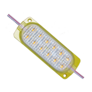 12v, 2.4w, 12 Ledli, Dış Ortam IP65, Kendinden Çakar Animasyonlu, Yüksek Lümen, Modül Led - Sarı