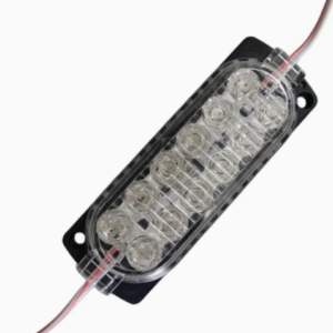 12v, 2.4w, 12 Ledli, Dış Ortam IP65, Kendinden Çakar Animasyonlu, Yüksek Lümen, Çift Renkli Modül Led - Kırmızı + Mavi