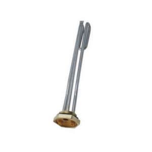 Marmaline - 3000w - 30cm - 8.5Ø - 1-1/4''  Dişli & Kafalı Krom Kıvrık Güneş Enerji Rezistansı - 220v