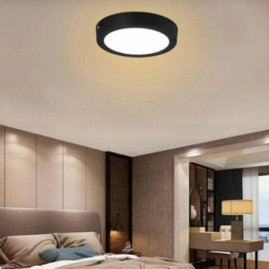 Marmaline - 24 Watt - Siyah Kasa - Sıva Üstü Yuvarlak Led Spot Panel - 3200k - Gün Işığı