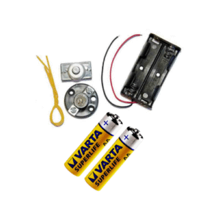 Marmaline - Pilli Poşetli Öğrenci Deney Seti (Pil Yuvası + Varta Pil + Minyonet Duy + Ampul + Çıt Çıt Anahtar)