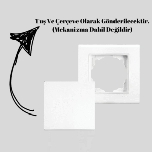 Viko - Eski Serilere Uyumlu Beyaz Çocuk Korumalı Priz Kapağı (Çerçeve Dahil)