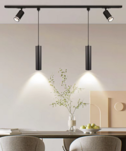 Universal - 3 Metre Monofaze Spot Rayı - Alüminyum Kasa - Siyah