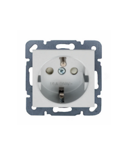 Netelsan Byobu Parlak Gümüş Çocuk Korumalı Ups Prizi (Çerçeve Hariç)