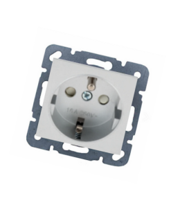 Netelsan Byobu Parlak Gümüş Çocuk Korumalı Ups Prizi (Çerçeve Hariç)