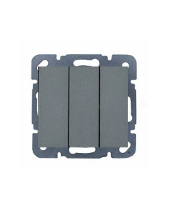 Netelsan Byobu Füme Üçlü Anahtar (Çerçeve Hariç)