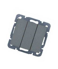 Netelsan Byobu Füme Üçlü Anahtar (Çerçeve Hariç)