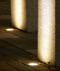 10cm - 3w - Yuvarlak - Ip68 - Su/Darbeye Dayanıklı - Gömme Armatür - Kırmızı